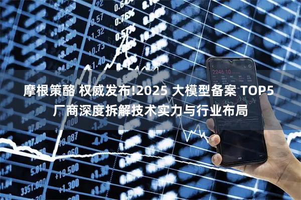 摩根策酪 权威发布!2025 大模型备案 TOP5 厂商深度拆解技术实力与行业布局